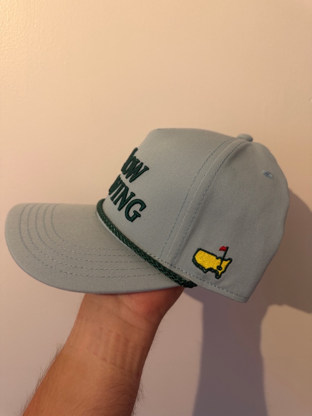 Masters 'Now Driving' Rope Trucker Hat with Dark Green Embroidery NEW DESIGN - Picture 2 of 3